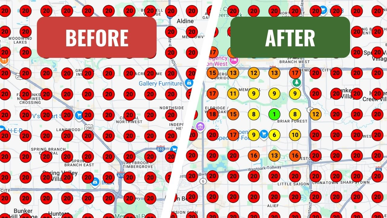 Houston Service Business Heat Map